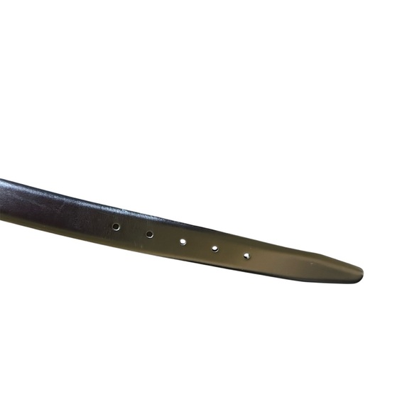 Black Full Grain Italian Leather Belt - Picture 5 of 5